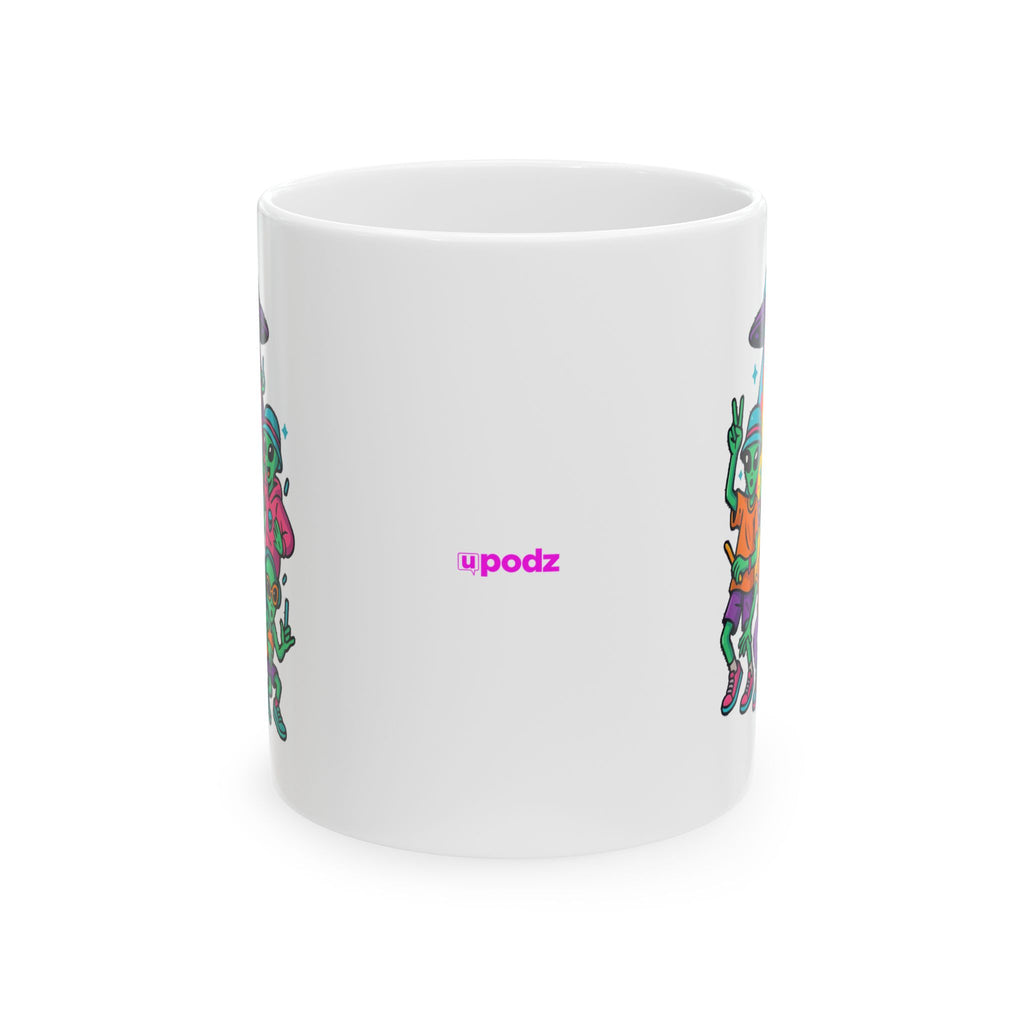 Alien Party Ceramic Mug |  Personalized Mug