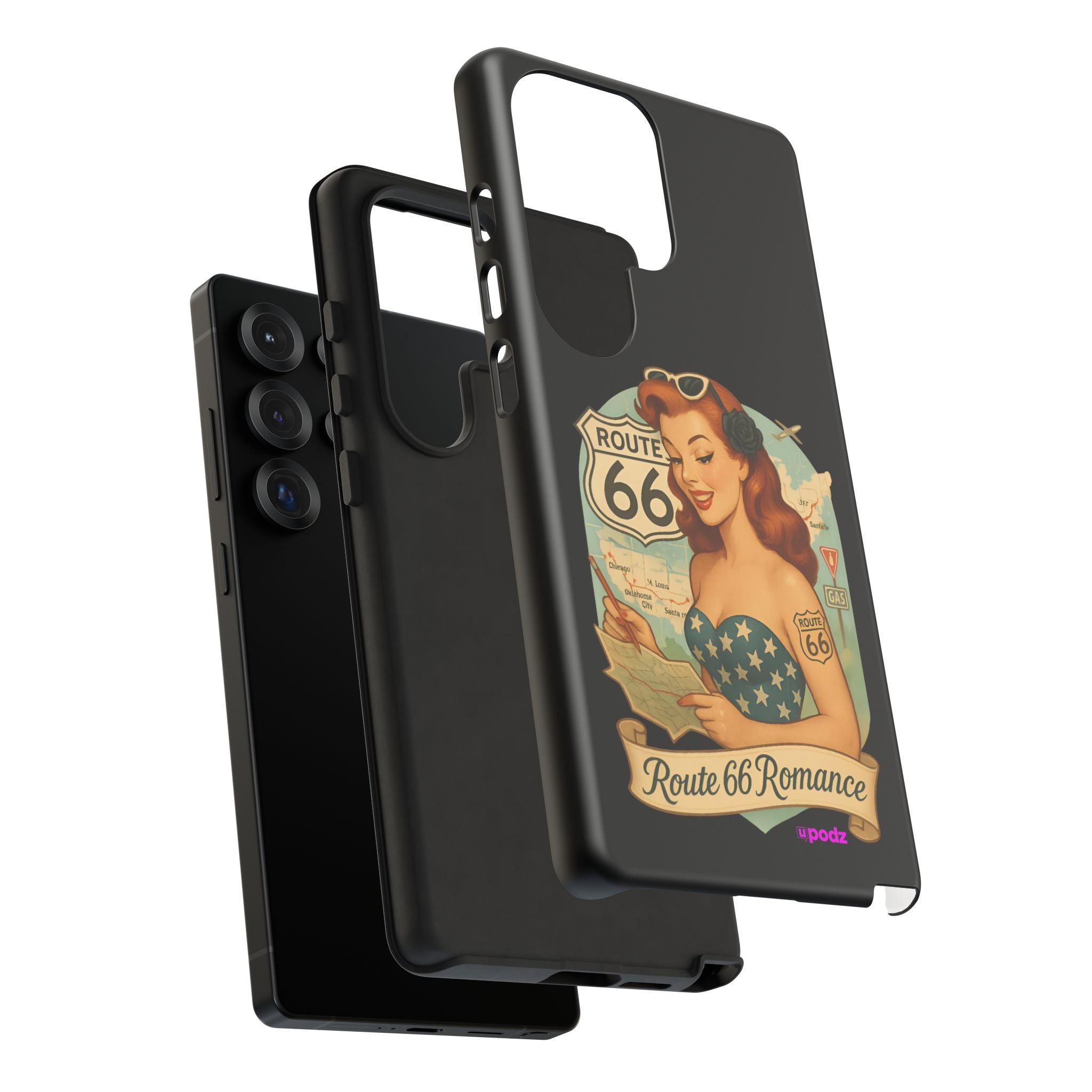 Route 66 Design, Tough Cases, Phone Cover, Unique Gift