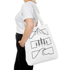 Mountain Wave Tote Bag, Inspirational Gift, Eco-Friendly Shopping Bag
