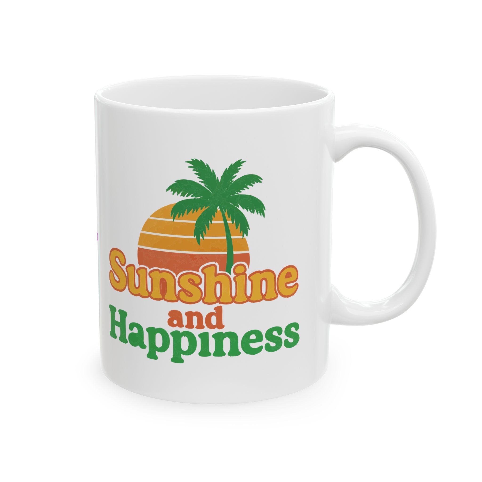Sunshine Happiness Ceramic Mug |  Personalized Mug