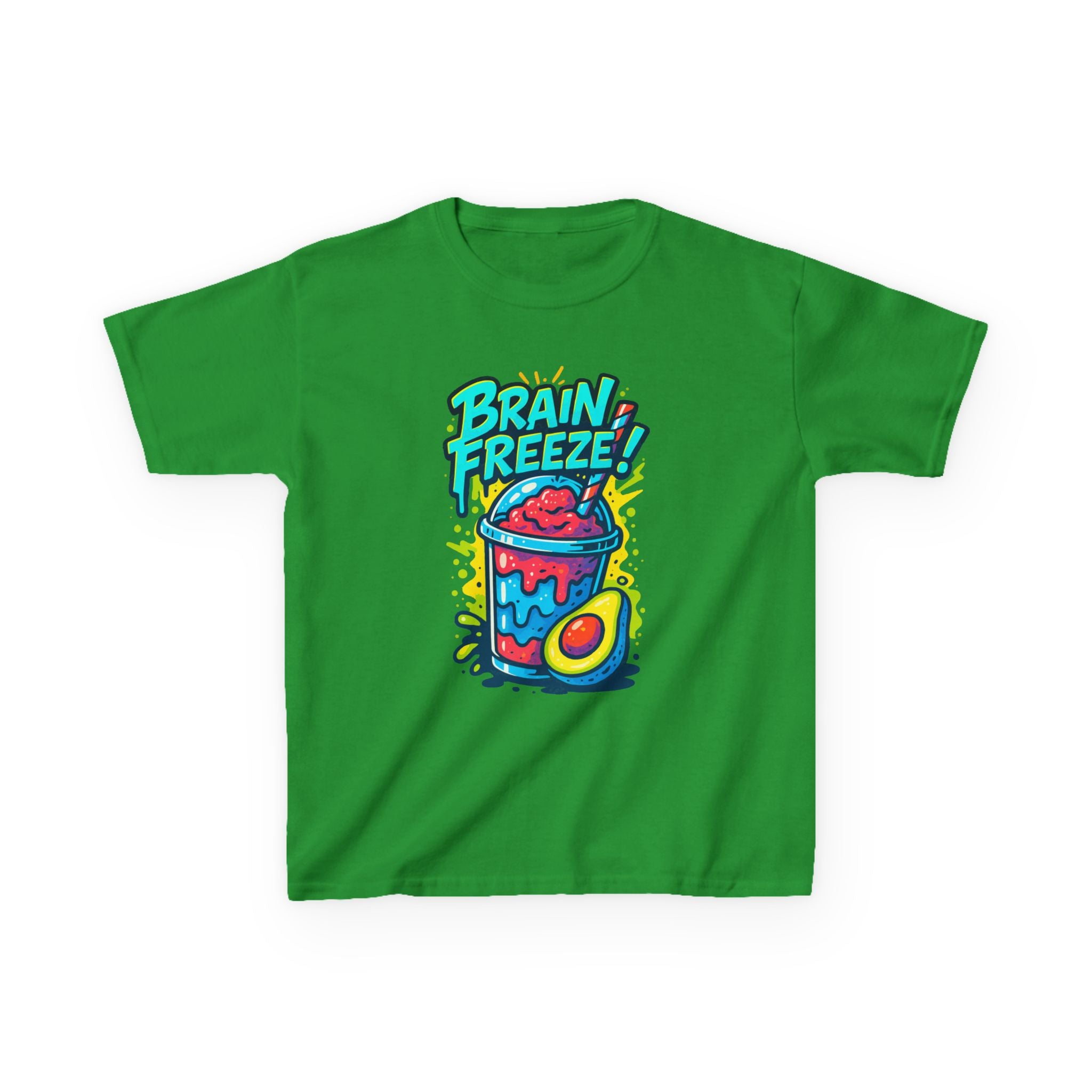 Brain Freeze Kids Tee, Fun Graphic Tee, Kids Cotton T-Shirt