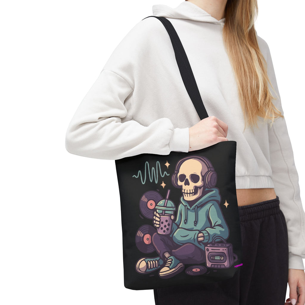 Skully Headphones Tote Bag - Quirky Fun Bag