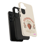 Strawberry Lips Design, Tough Cases, Phone Cover, Unique Gift