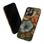 Floral Design White Cover Design, Tough Cases, Phone Cover