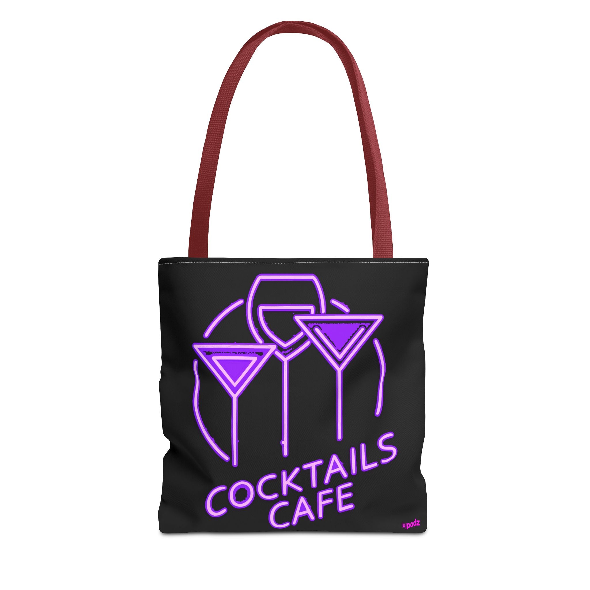 Cocktails Cafe Tote Bag - Quirky Fun Bag