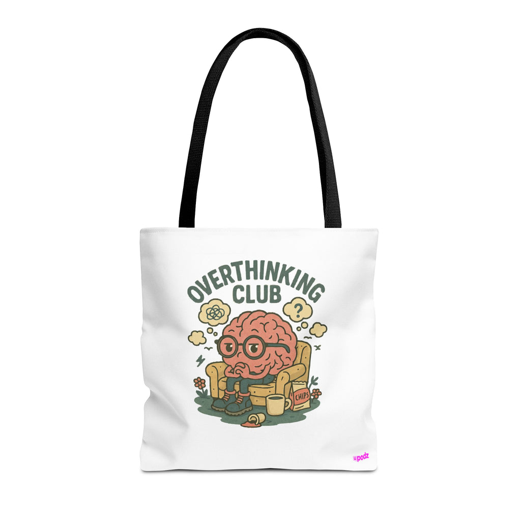 Overthinking Brain Quirky Design, Fun Bag