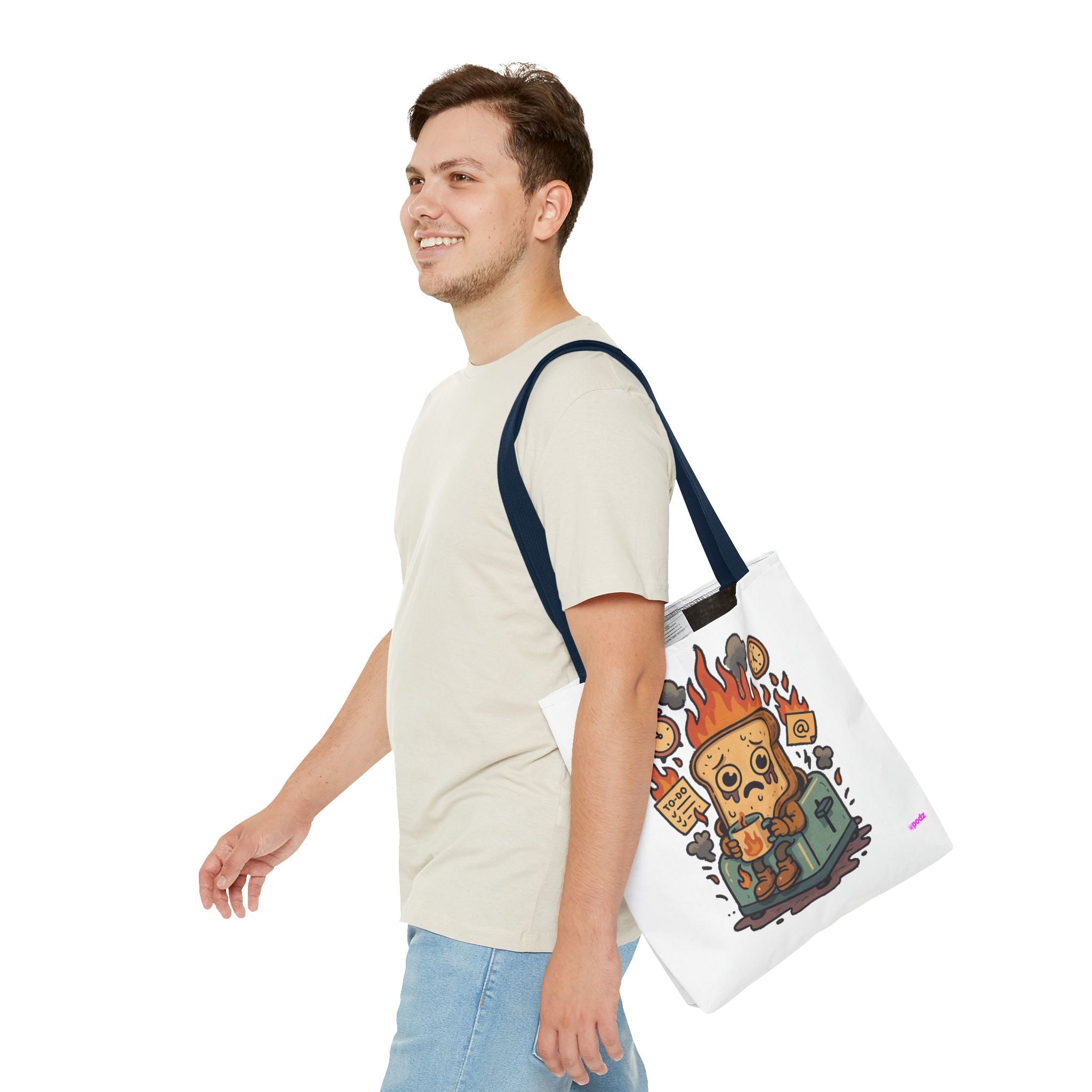 Burnt Toast Tote Bag - Quirky Fun Bag