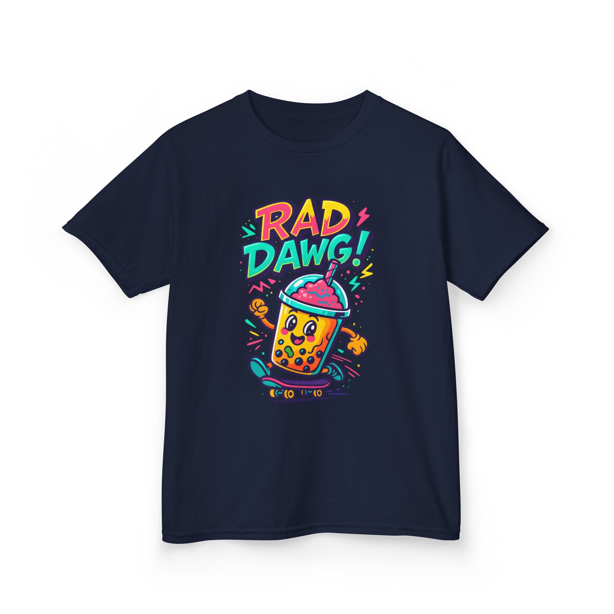 Rad Dawg Kids Tee, Fun Graphic Tee, Kids Cotton T-Shirt