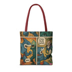 Shark Villain Tote Bag - Quirky AOP Design, Fun Bag