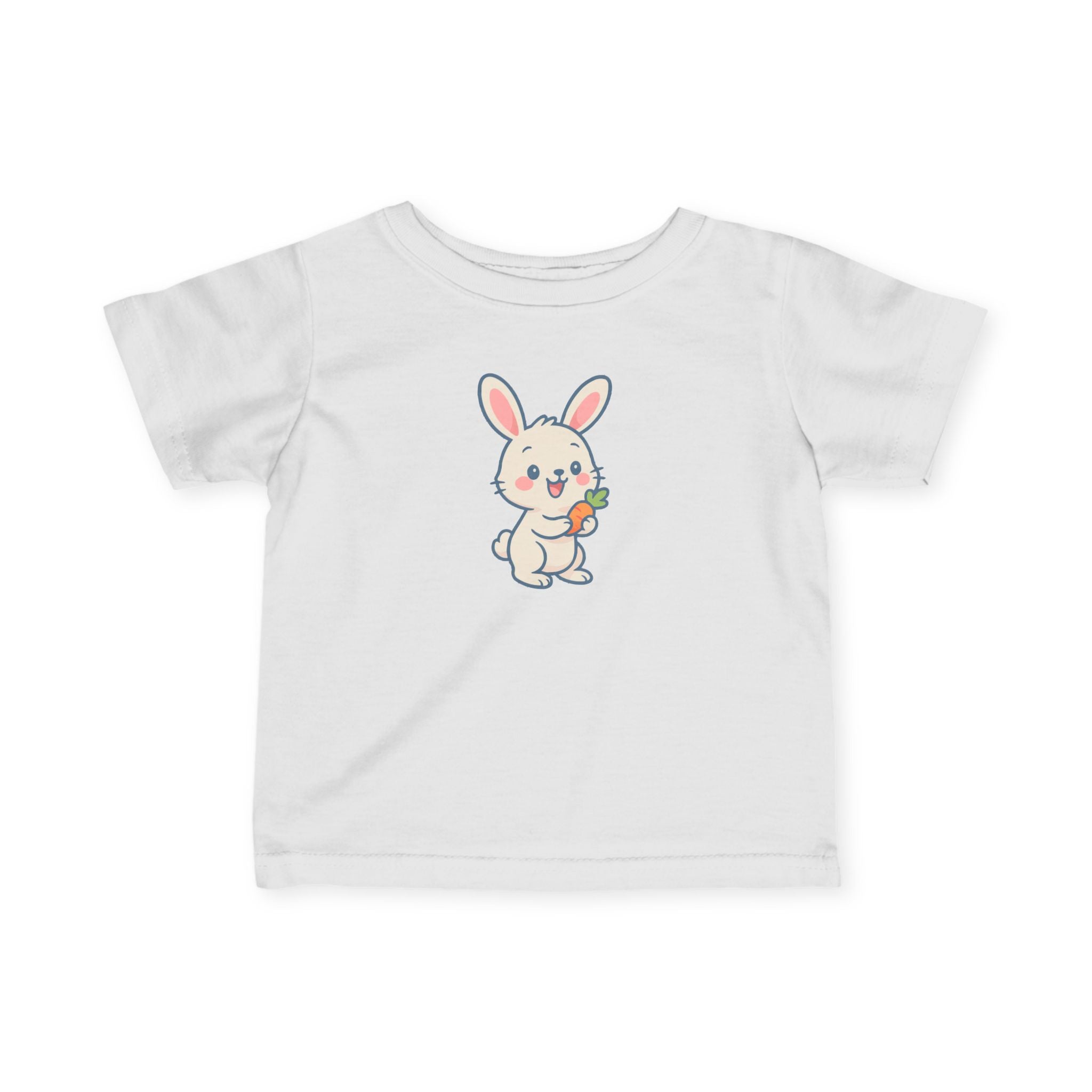 Happy Baby Bunny Infant Tee, Baby Shirt, Toddler Tee, Farm Animal T-Shirt