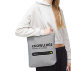 Knowledge Powered Tote Bag - Motivational Carryall