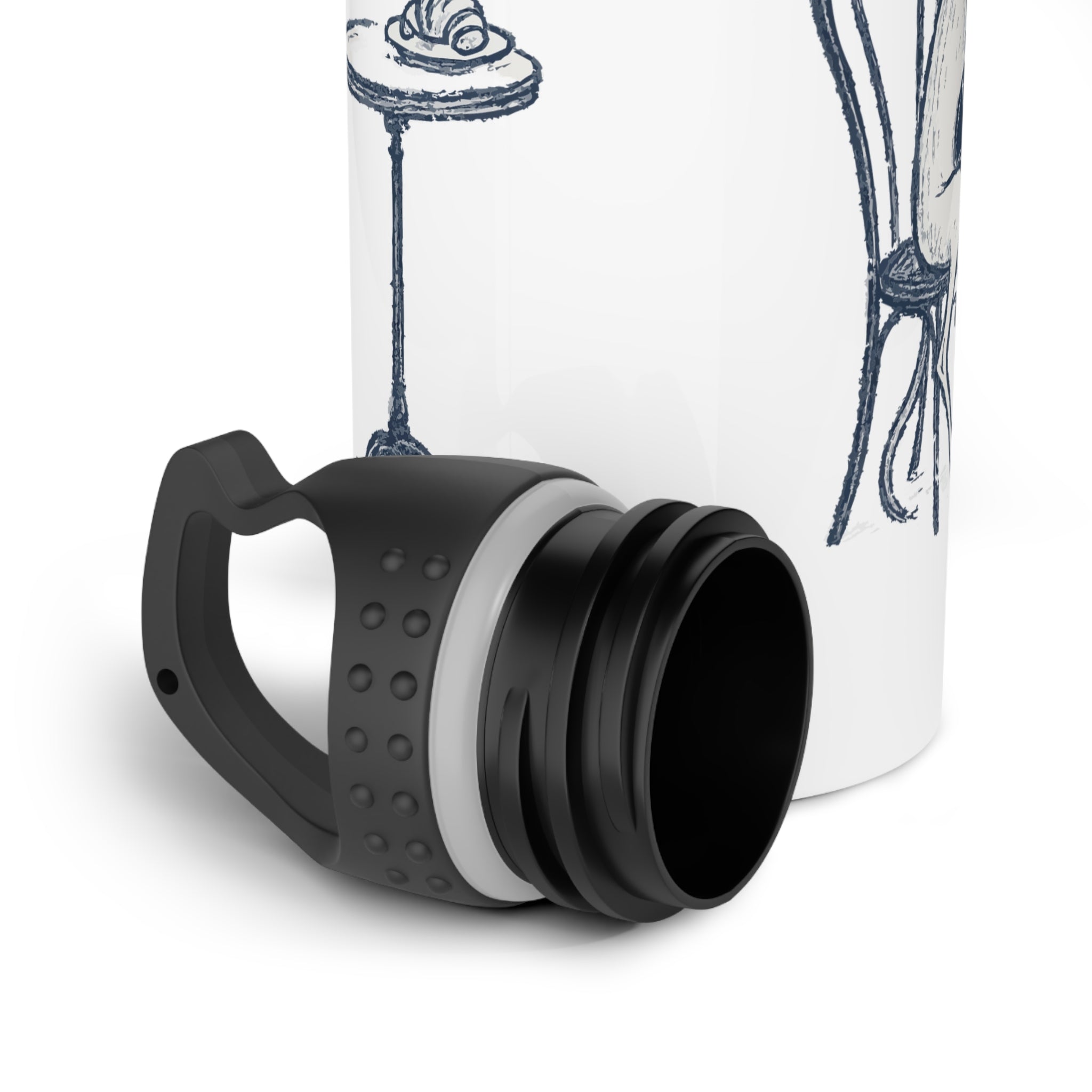 Frenchie Water Bottle, Reusable Sports Hydration Flask