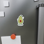 Vegan Avocado Die-Cut Magnets - Cute Kitchen Decor, Refrigerator Magnet