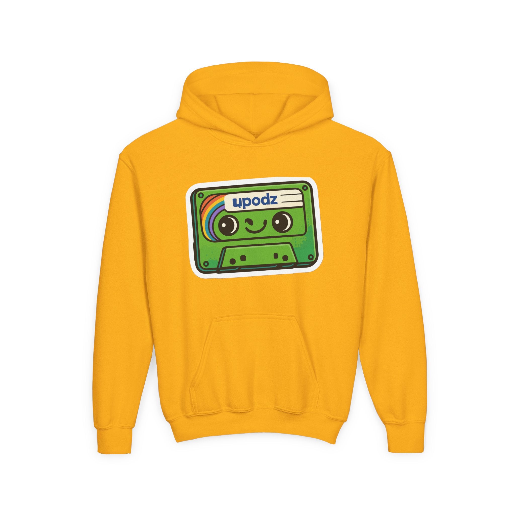 Cassette Youth Hooded Sweatshirt, Casual Wear