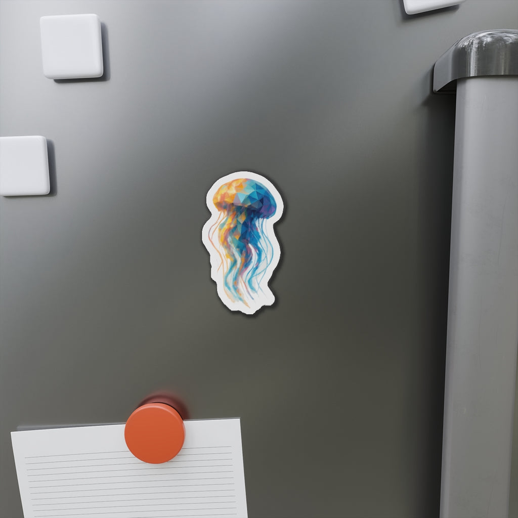 Colourful Jellyfish Die-Cut Magnet - Refrigerator Magnet