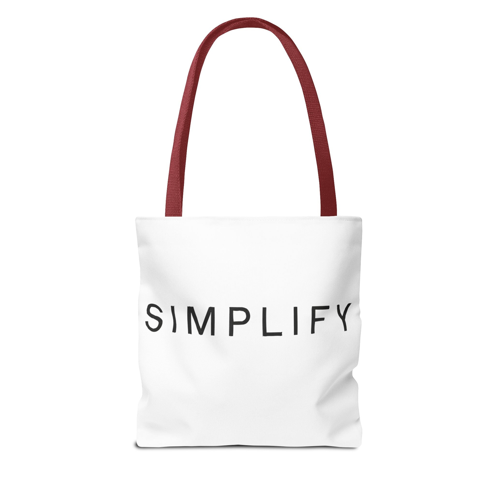 Simplify Tote Bag, Inspirational Gift, Eco-Friendly Shopping Bag