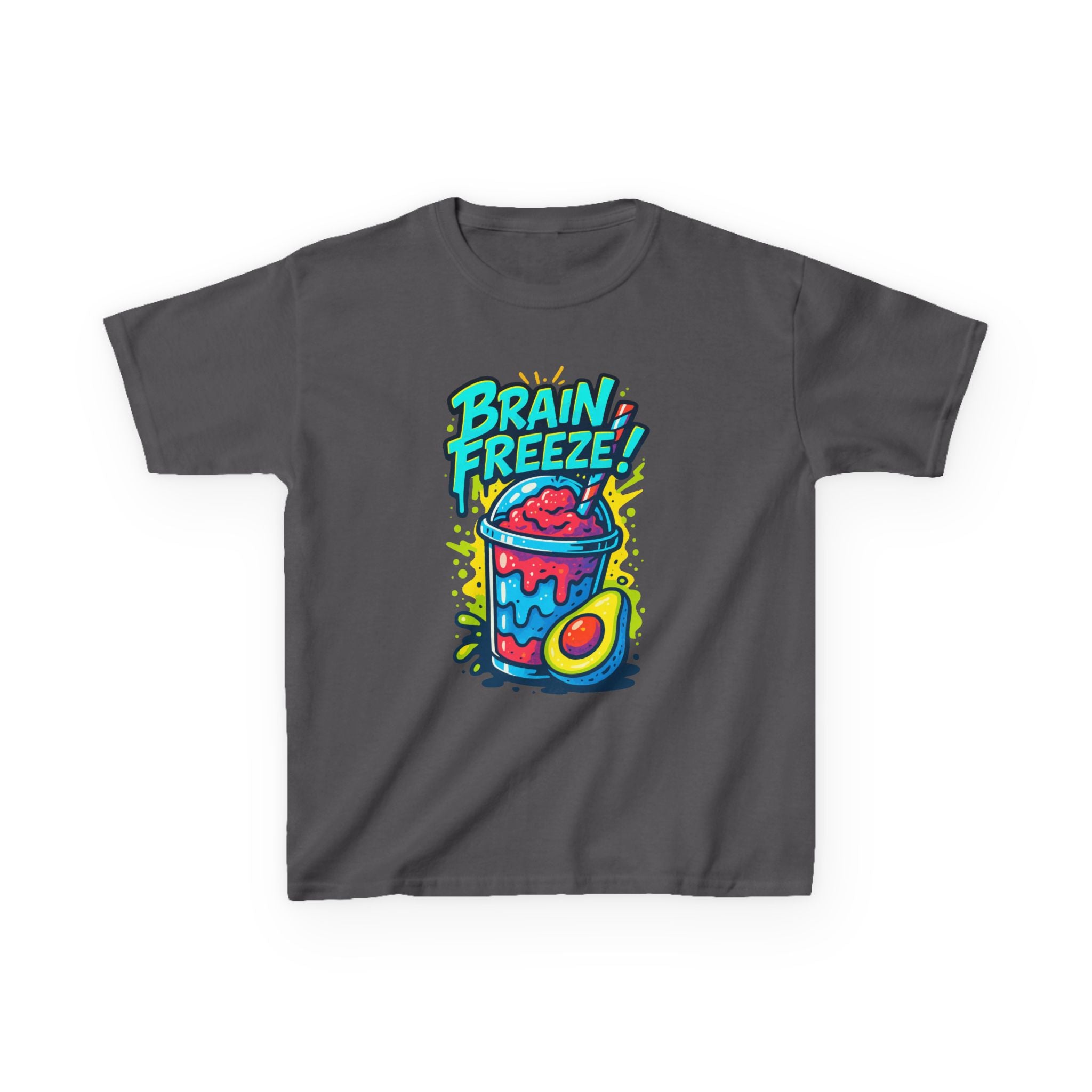 Brain Freeze Kids Tee, Fun Graphic Tee, Kids Cotton T-Shirt