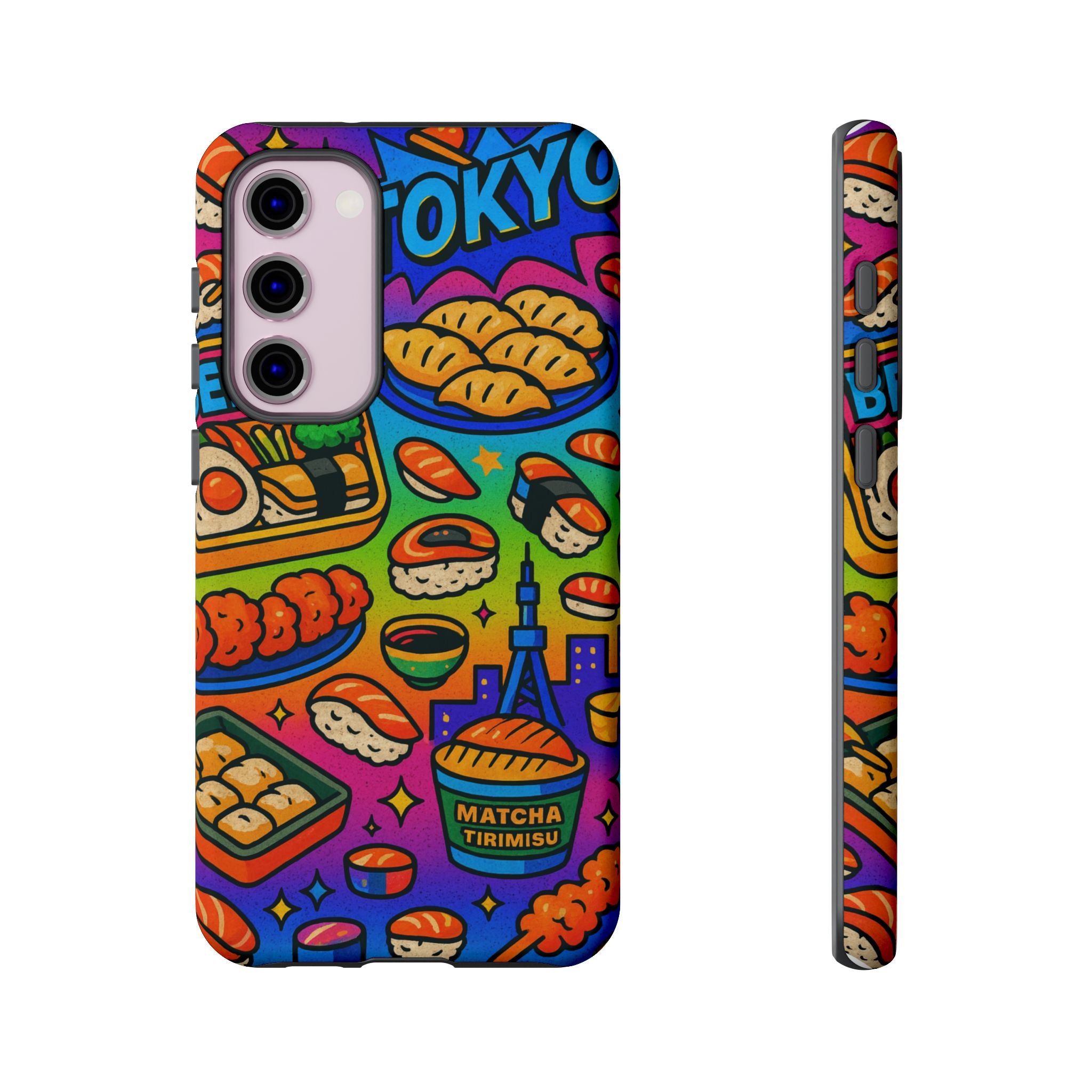 Bento Box, White Cover Design, Tough Cases, Phone Cover
