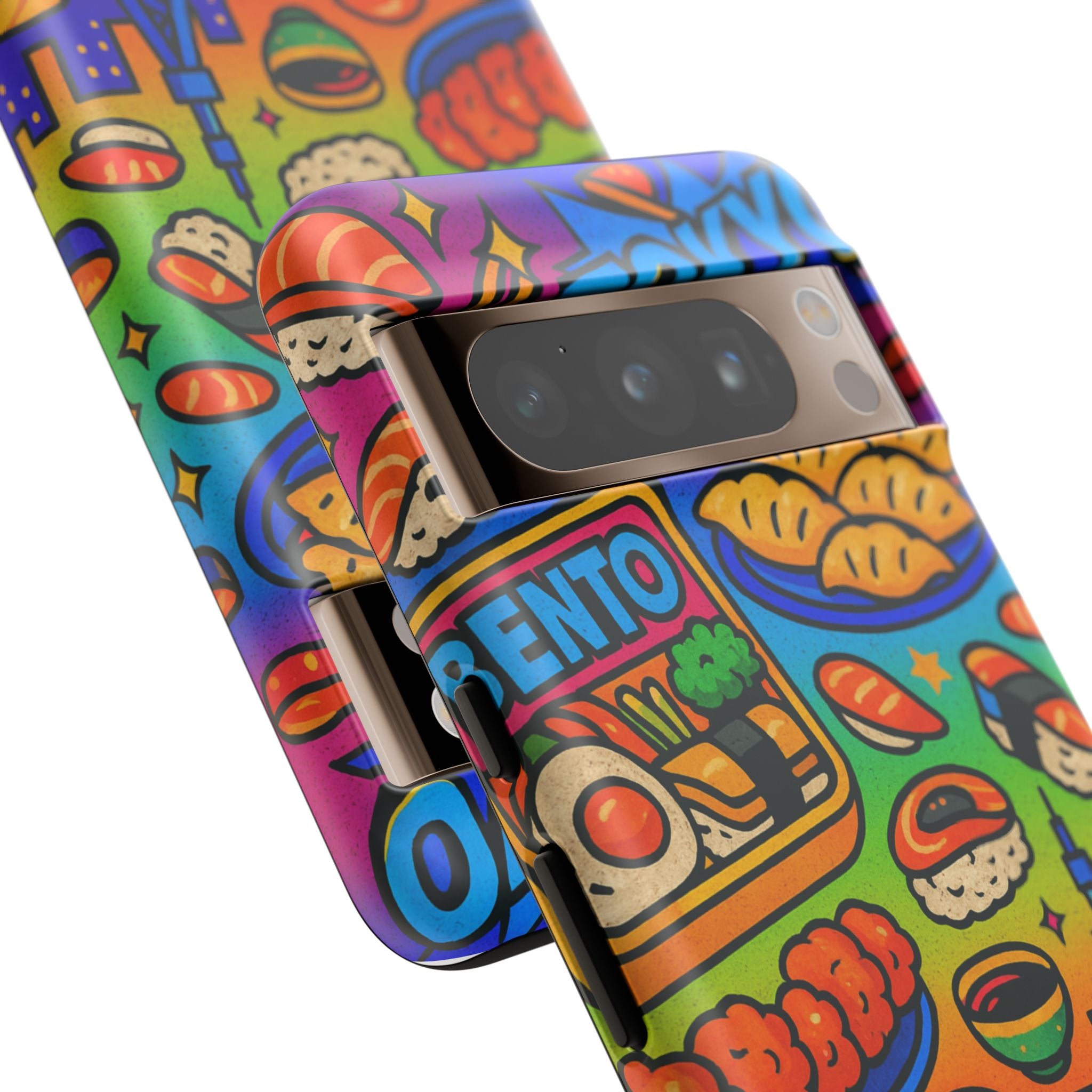 Bento Box, White Cover Design, Tough Cases, Phone Cover