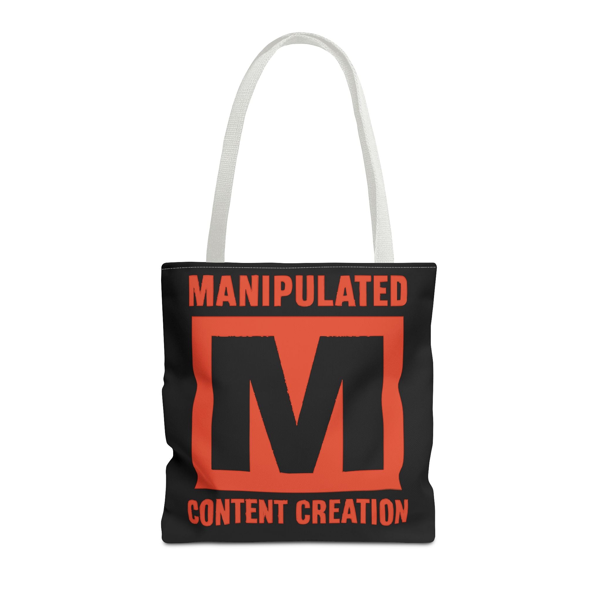 Manipulated Content Tote Bag, Inspirational Gift, Eco-Friendly Shopping Bag