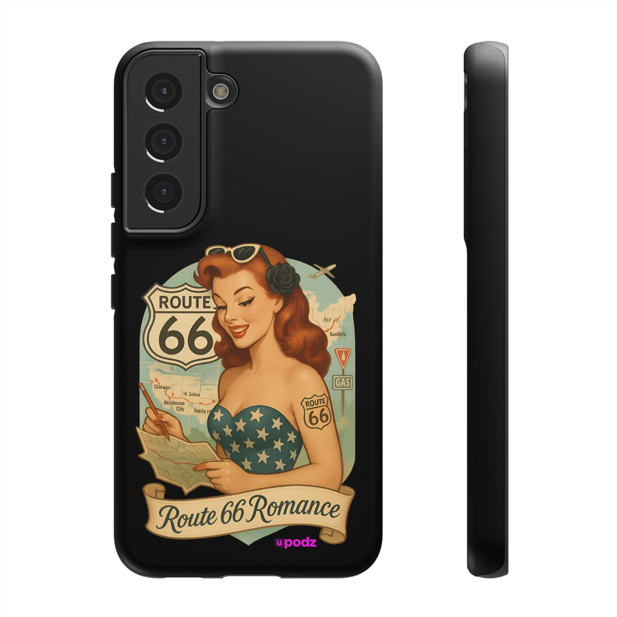 Route 66 Design, Tough Cases, Phone Cover, Unique Gift