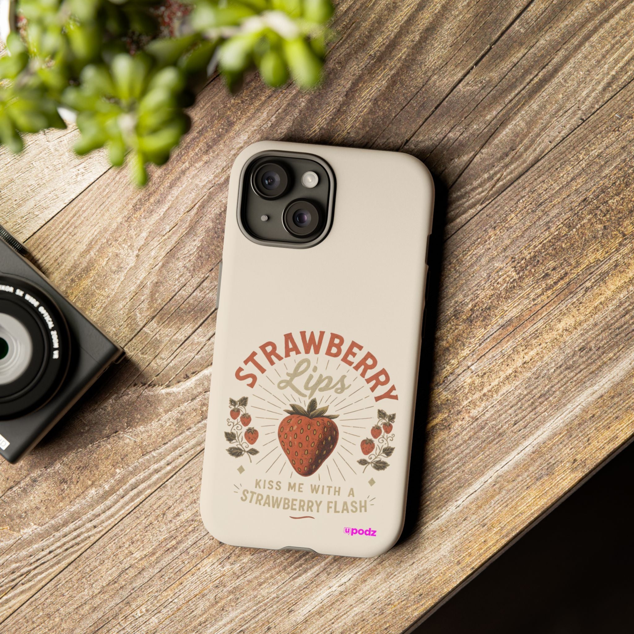 Strawberry Lips Design, Tough Cases, Phone Cover, Unique Gift