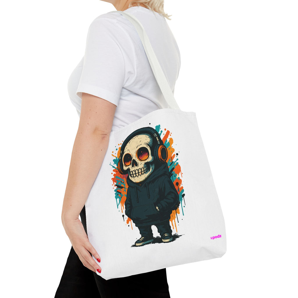 Skull Vibes Tote Bag - Quirky Fun Bag