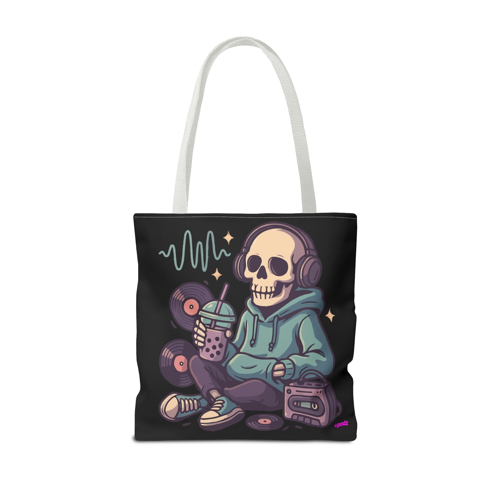Skully Headphones Tote Bag - Quirky Fun Bag