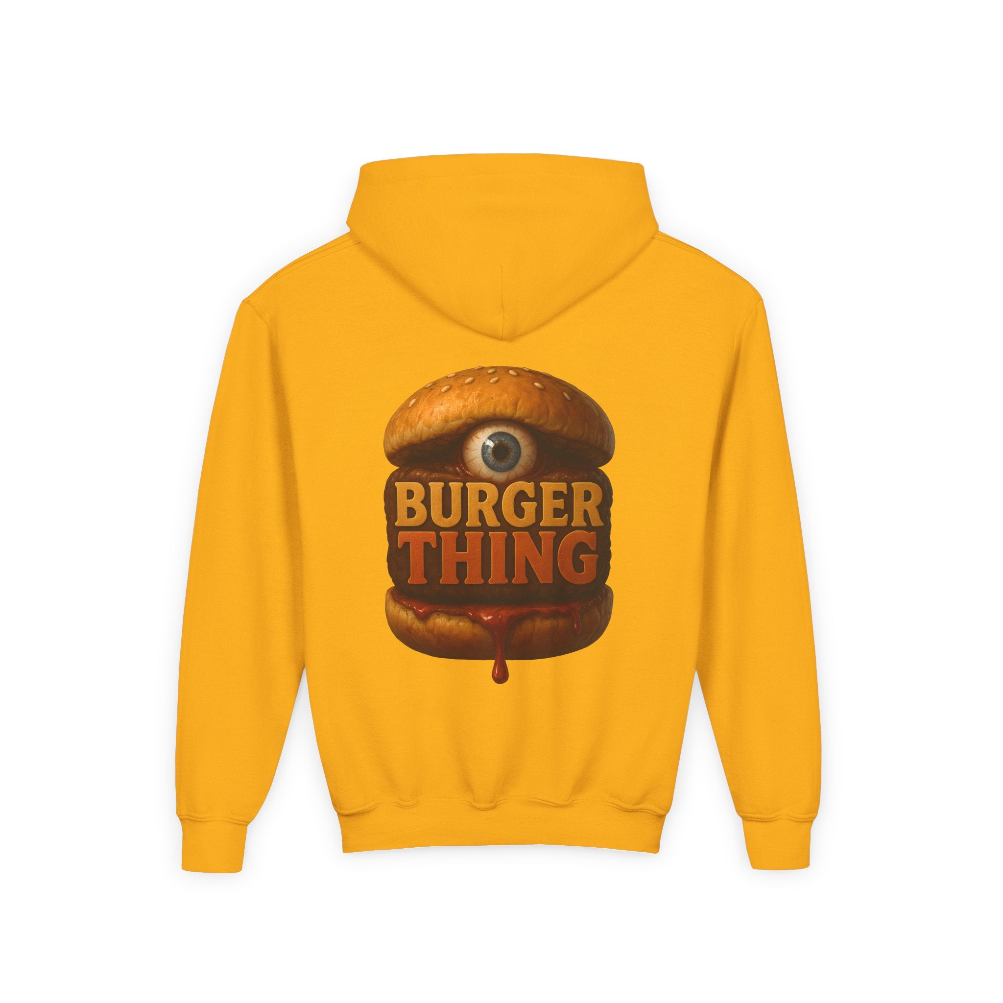 Burger Thing Youth Hooded Sweatshirt, Casual Wear