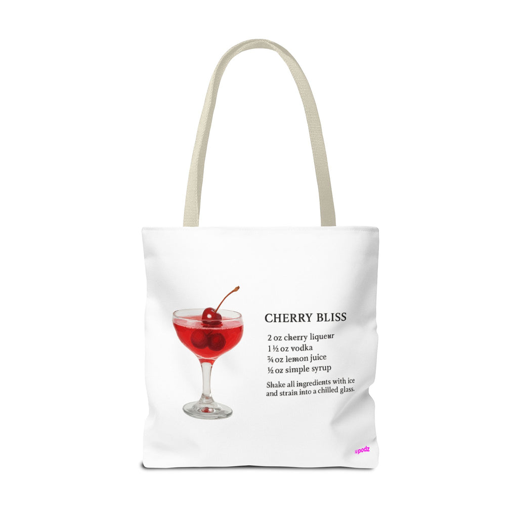 Cherry Cocktail Tote Bag - Quirky Fun Bag