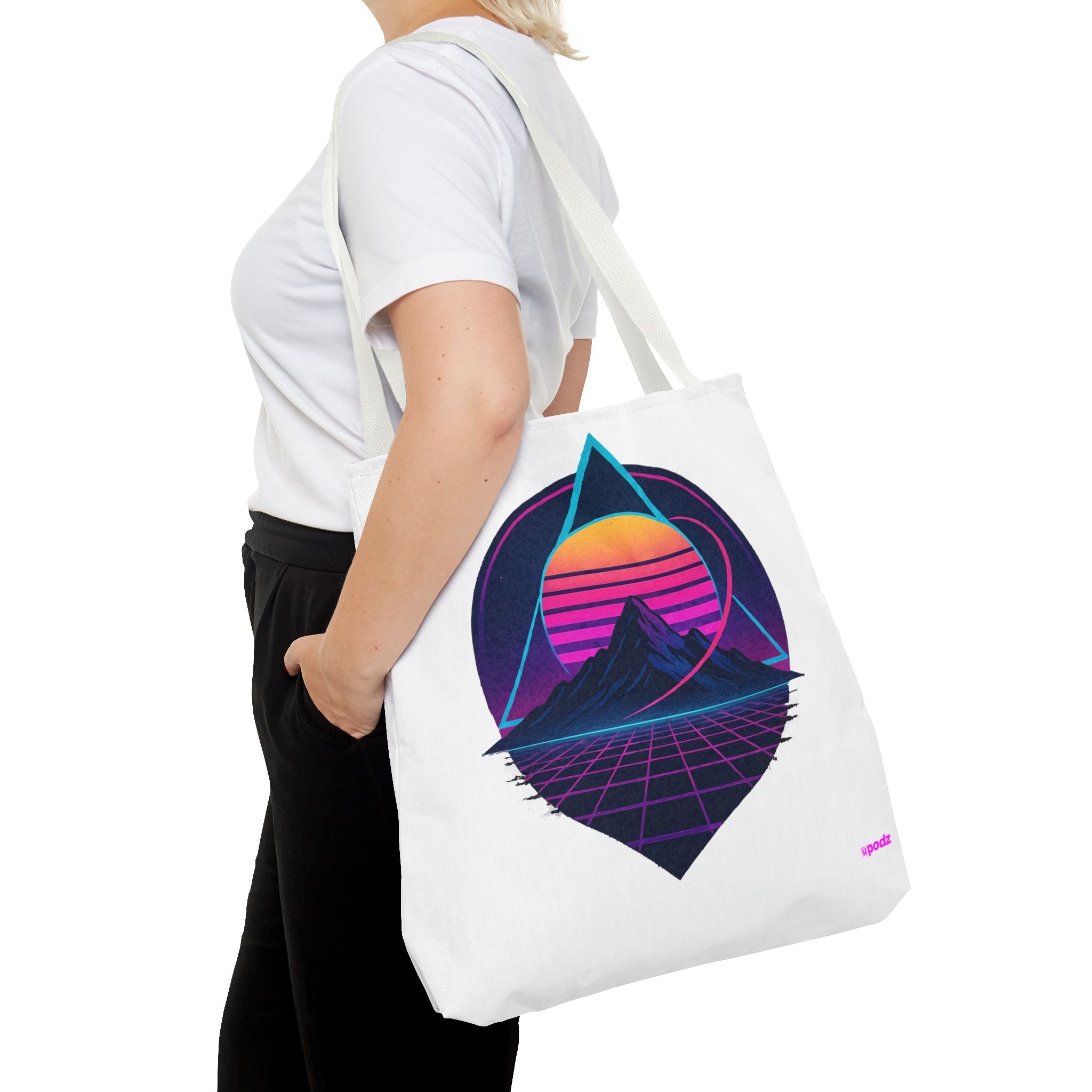 Sunset Mountain Tote - Quirky Design, Fun Bag