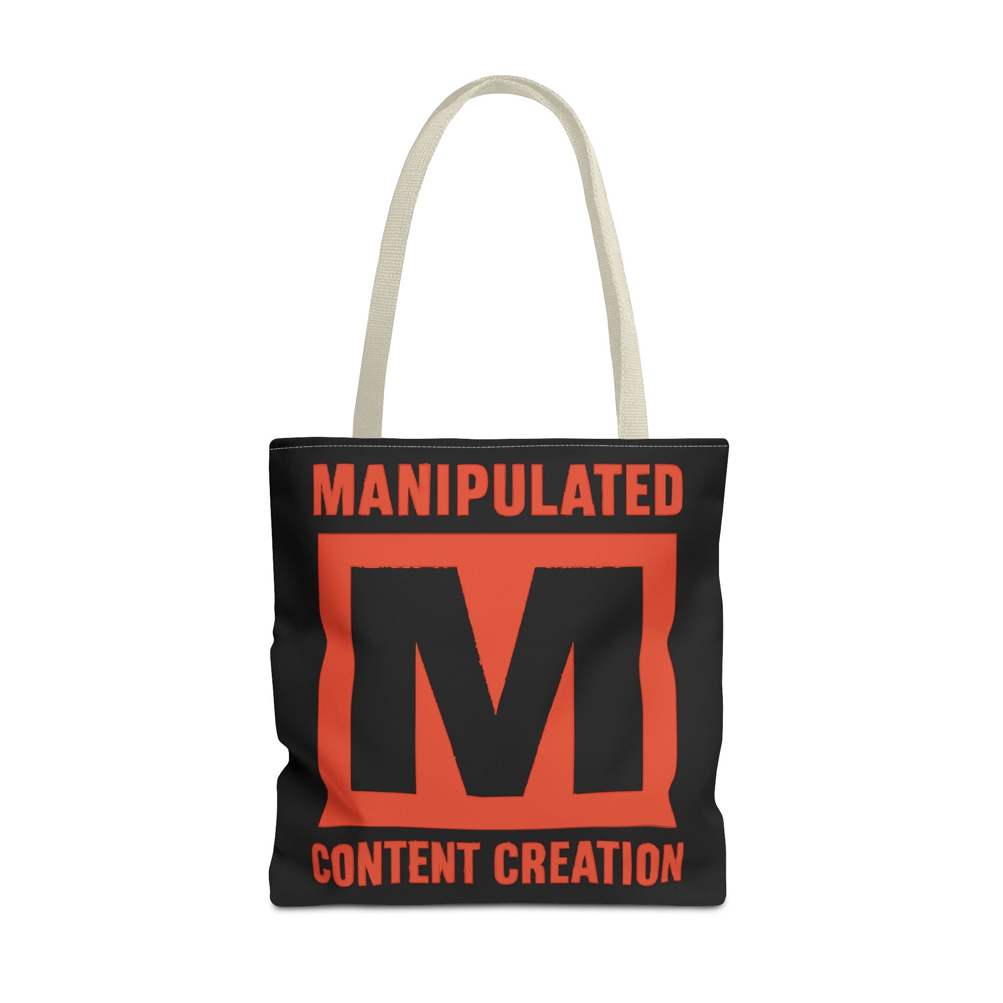 Manipulated Content Tote Bag, Inspirational Gift, Eco-Friendly Shopping Bag