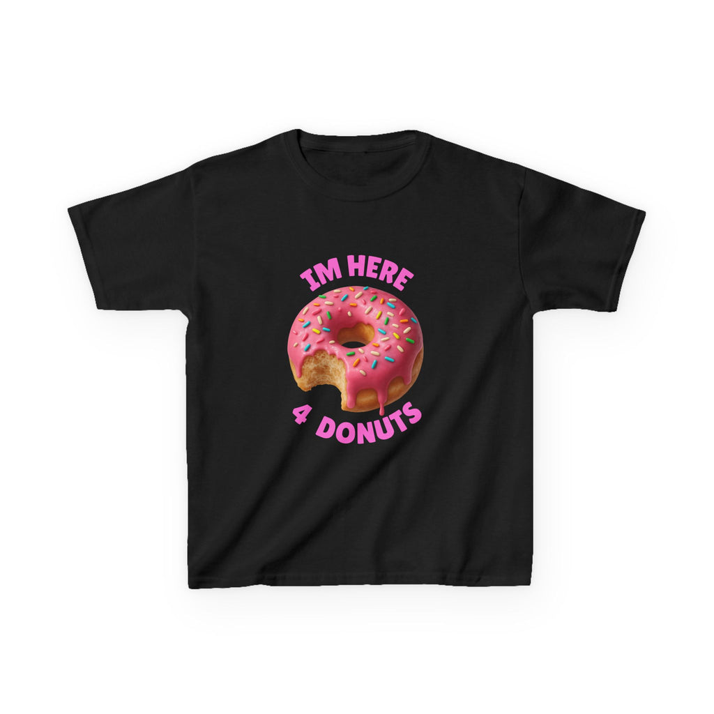 Donuts are life! Kids Tee, Fun Graphic Tee, Kids Cotton T-Shirt