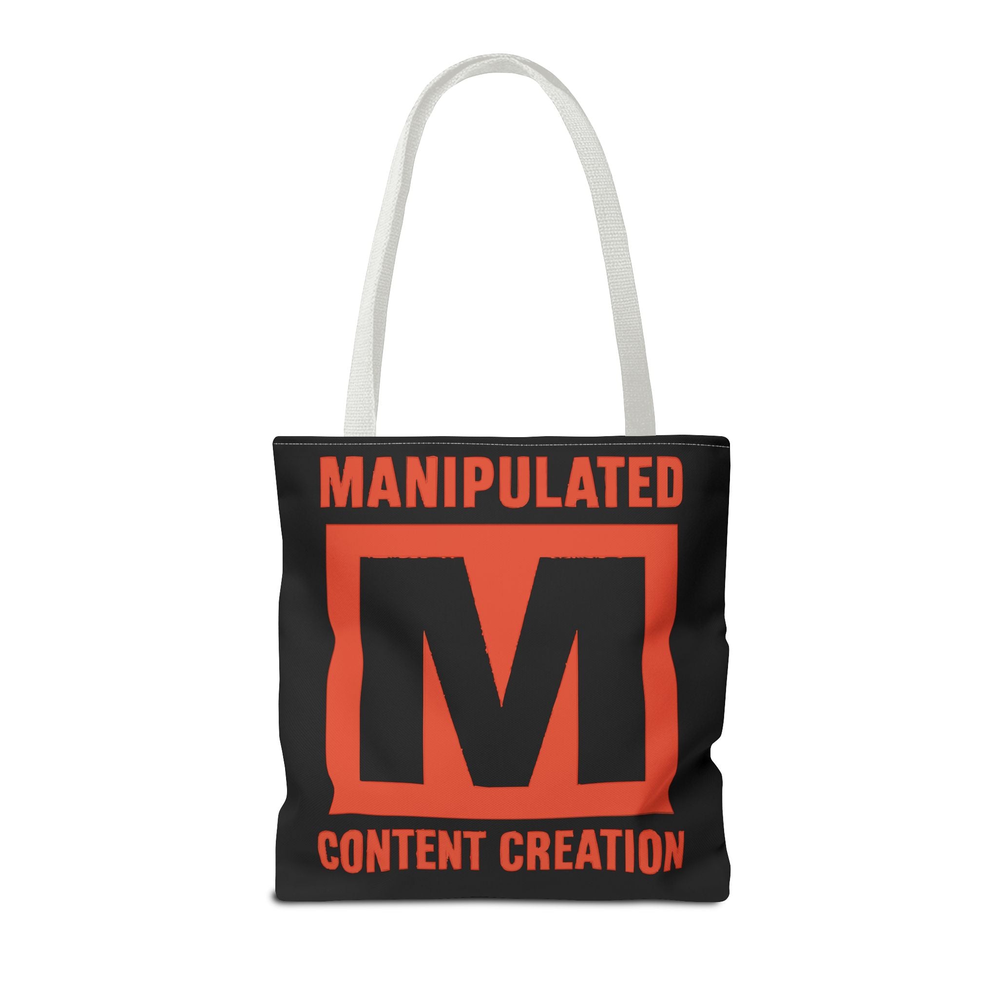 Manipulated Content Tote Bag, Inspirational Gift, Eco-Friendly Shopping Bag