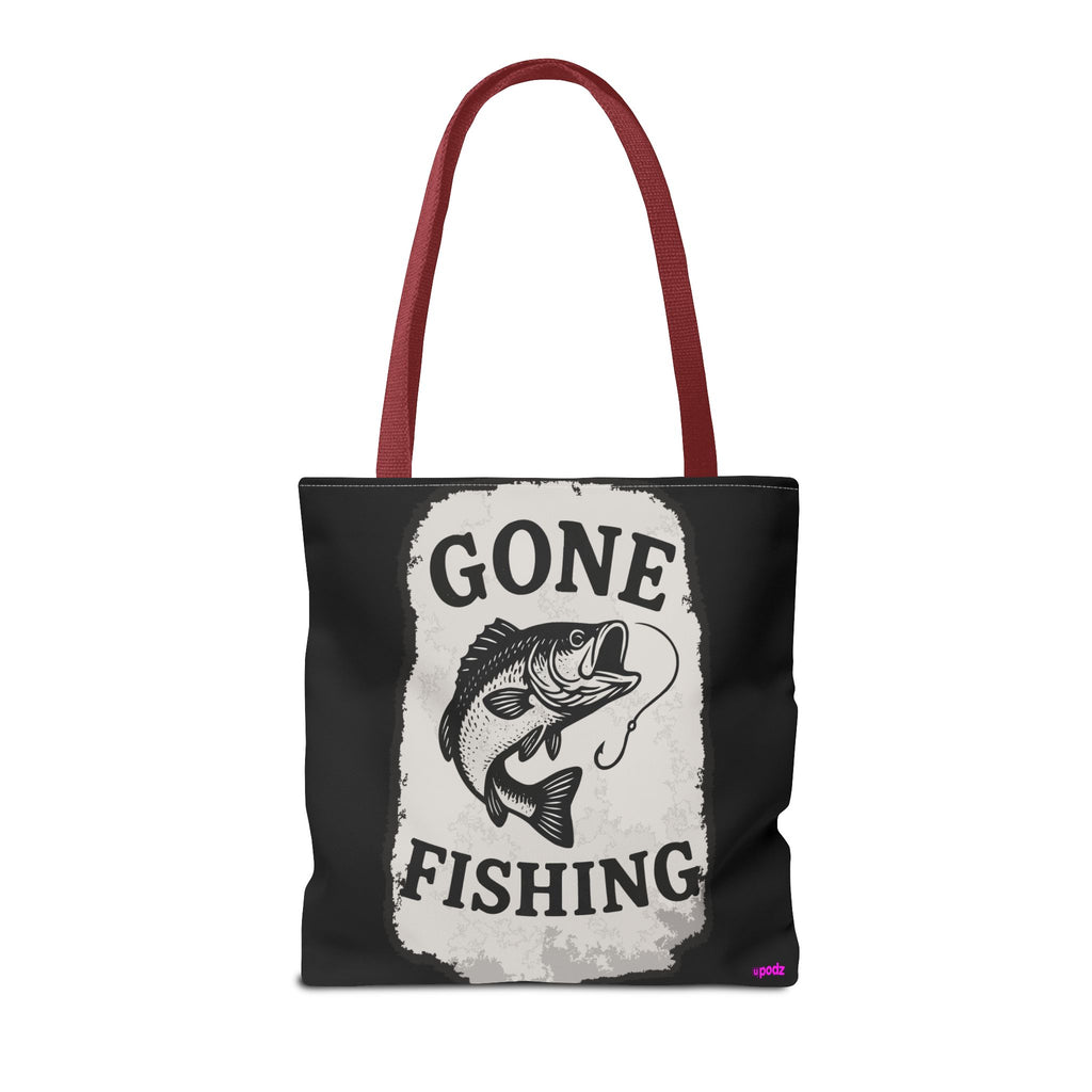 Gone Fishing Tote Bag - Quirky Fun Bag