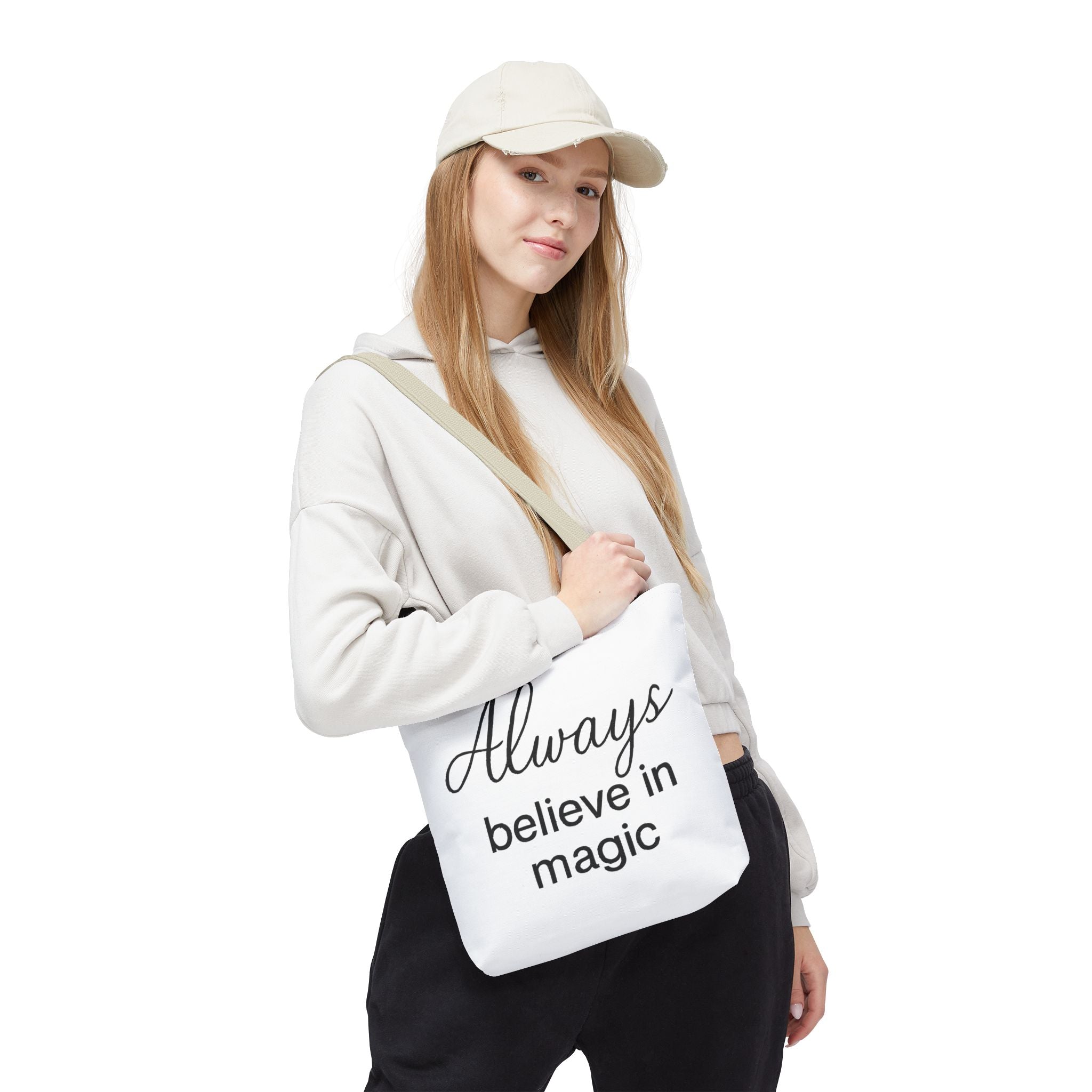 Always Believe in Magic Tote Bag, Inspirational Gift, Eco-Friendly Shopping Bag