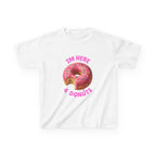 Donuts are life! Kids Tee, Fun Graphic Tee, Kids Cotton T-Shirt