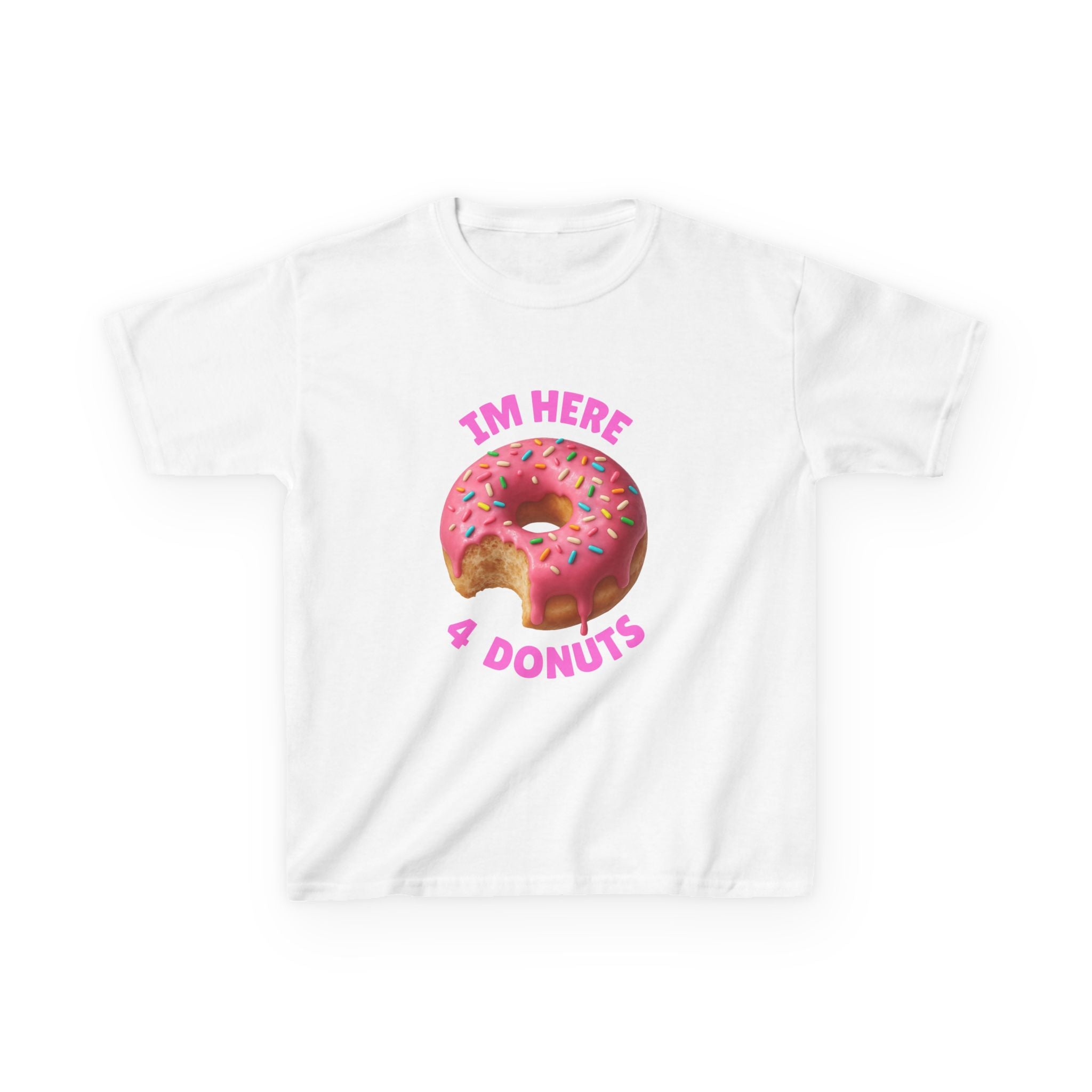 Donuts are life! Kids Tee, Fun Graphic Tee, Kids Cotton T-Shirt