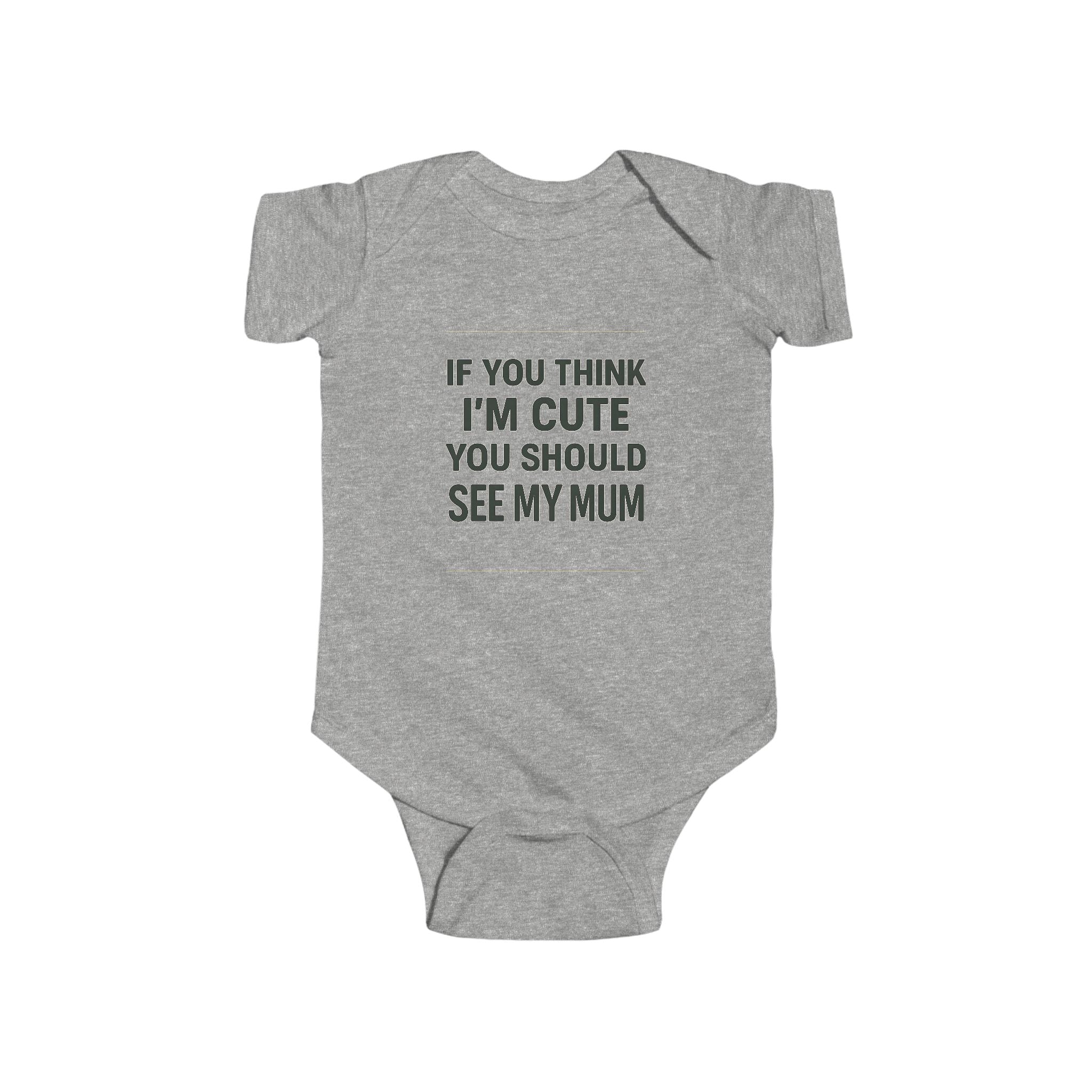 Cute Mum Baby Bodysuit, Funny Infant Outfit, Cute Baby Clothes