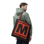 Manipulated Content Tote Bag, Inspirational Gift, Eco-Friendly Shopping Bag