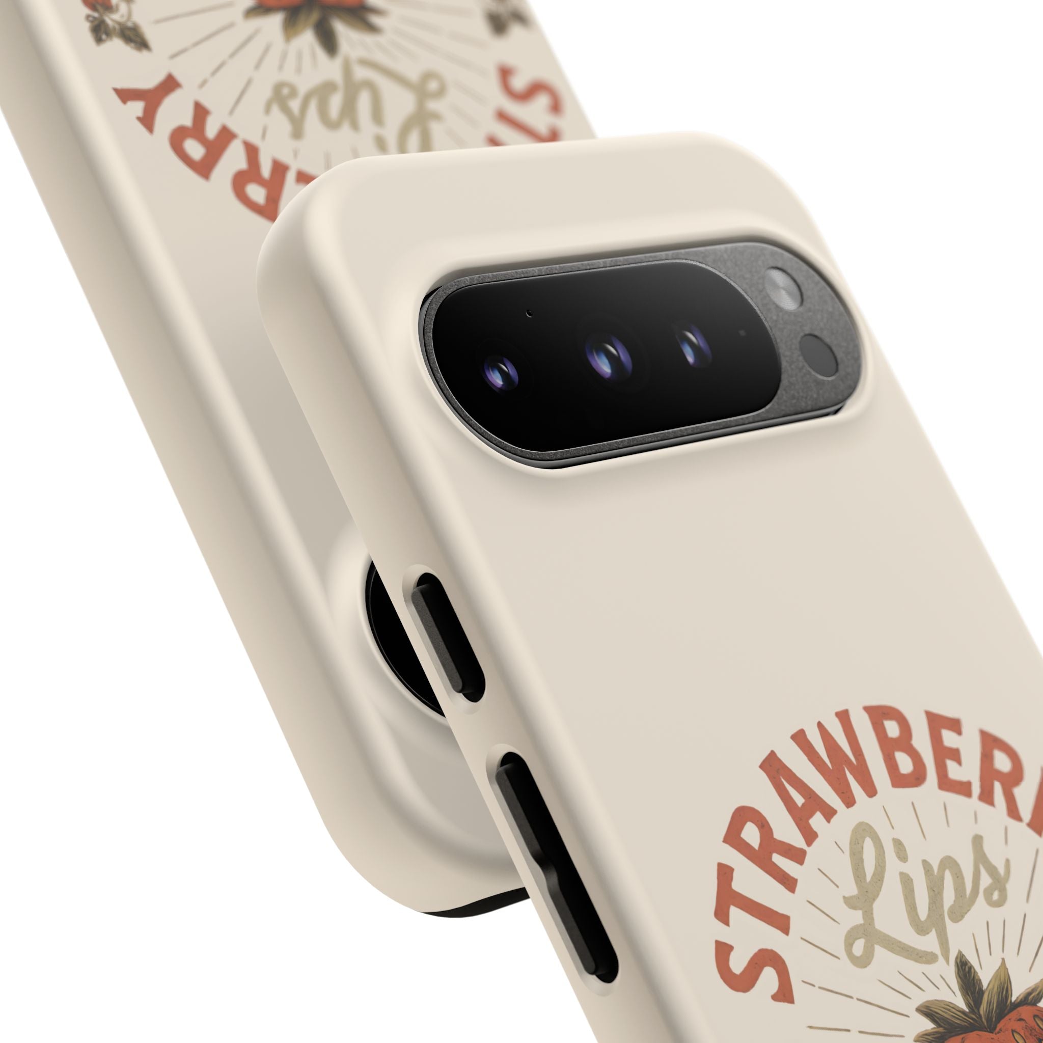 Strawberry Lips Design, Tough Cases, Phone Cover, Unique Gift