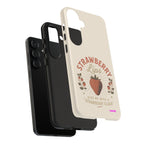 Strawberry Lips Design, Tough Cases, Phone Cover, Unique Gift