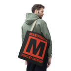 Manipulated Content Tote Bag, Inspirational Gift, Eco-Friendly Shopping Bag