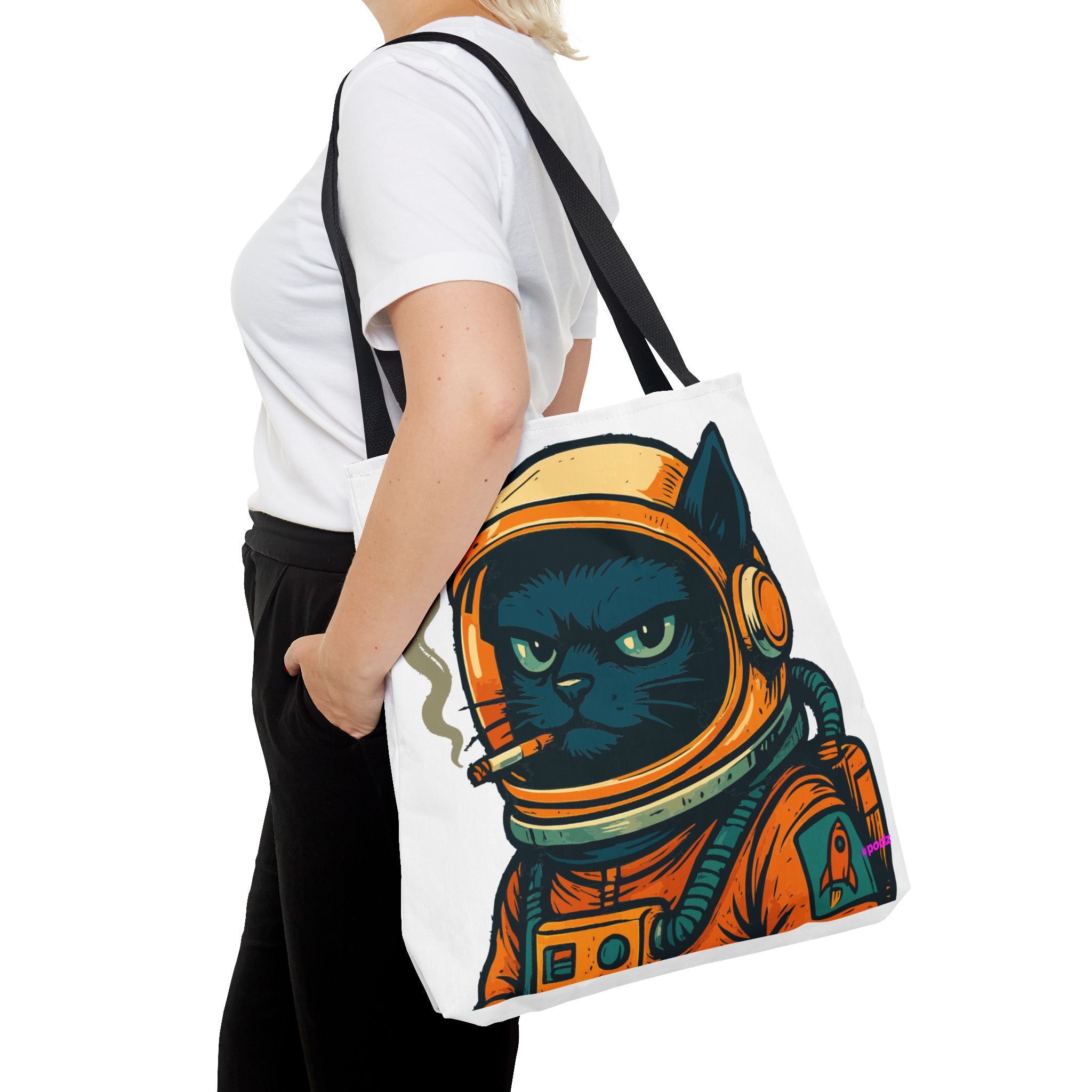 Smokin Cat Tote Bag - Quirky Fun Bag