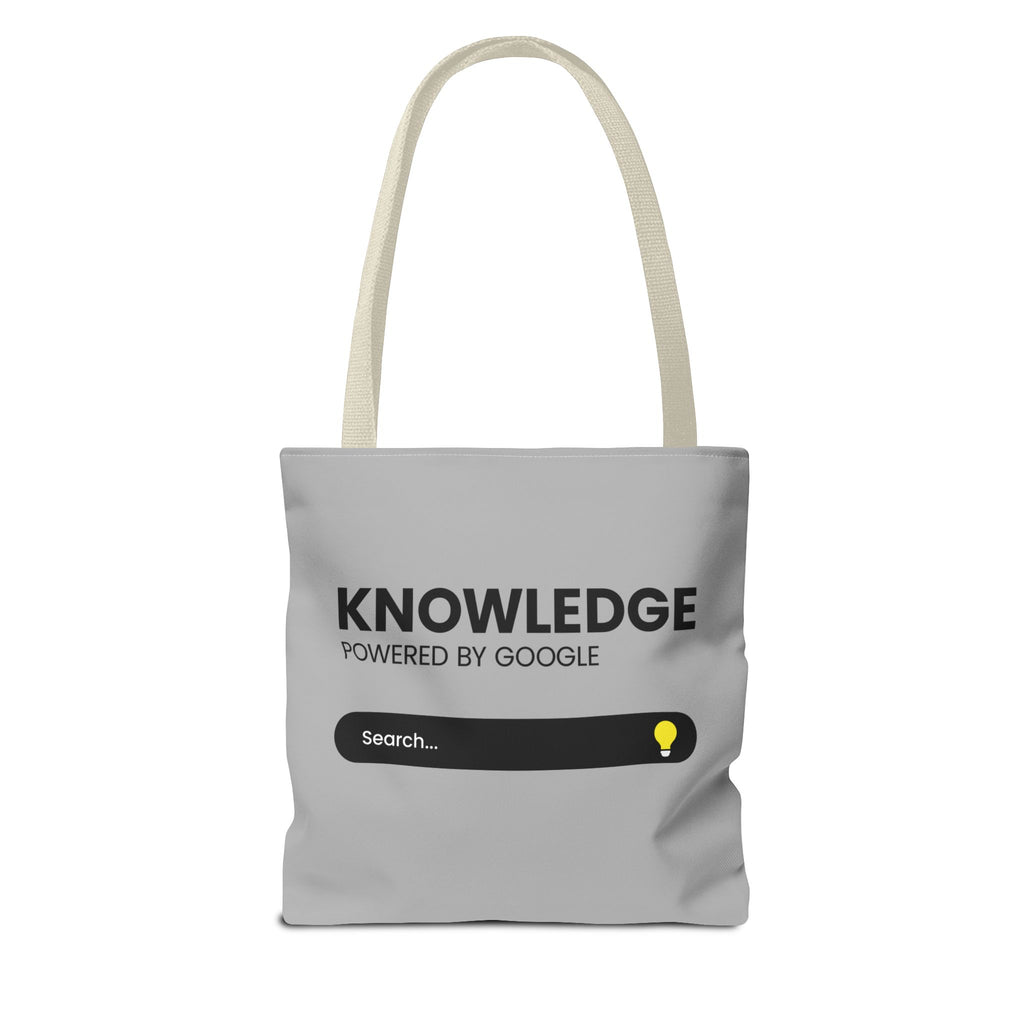 Knowledge Powered Tote Bag - Motivational Carryall