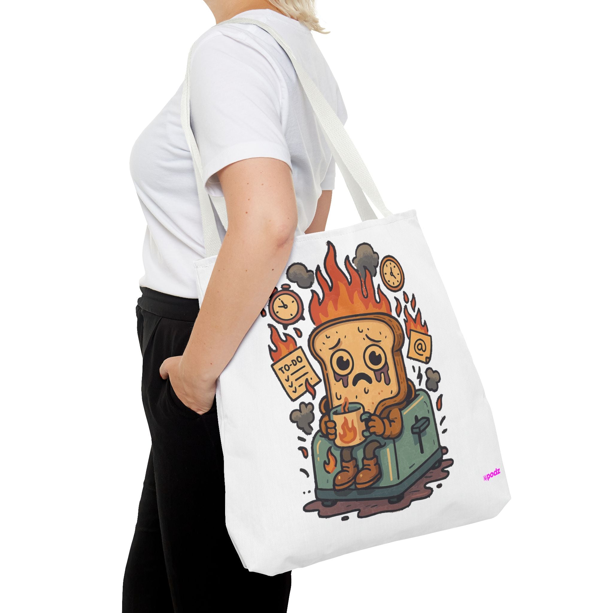 Burnt Toast Tote Bag - Quirky Fun Bag