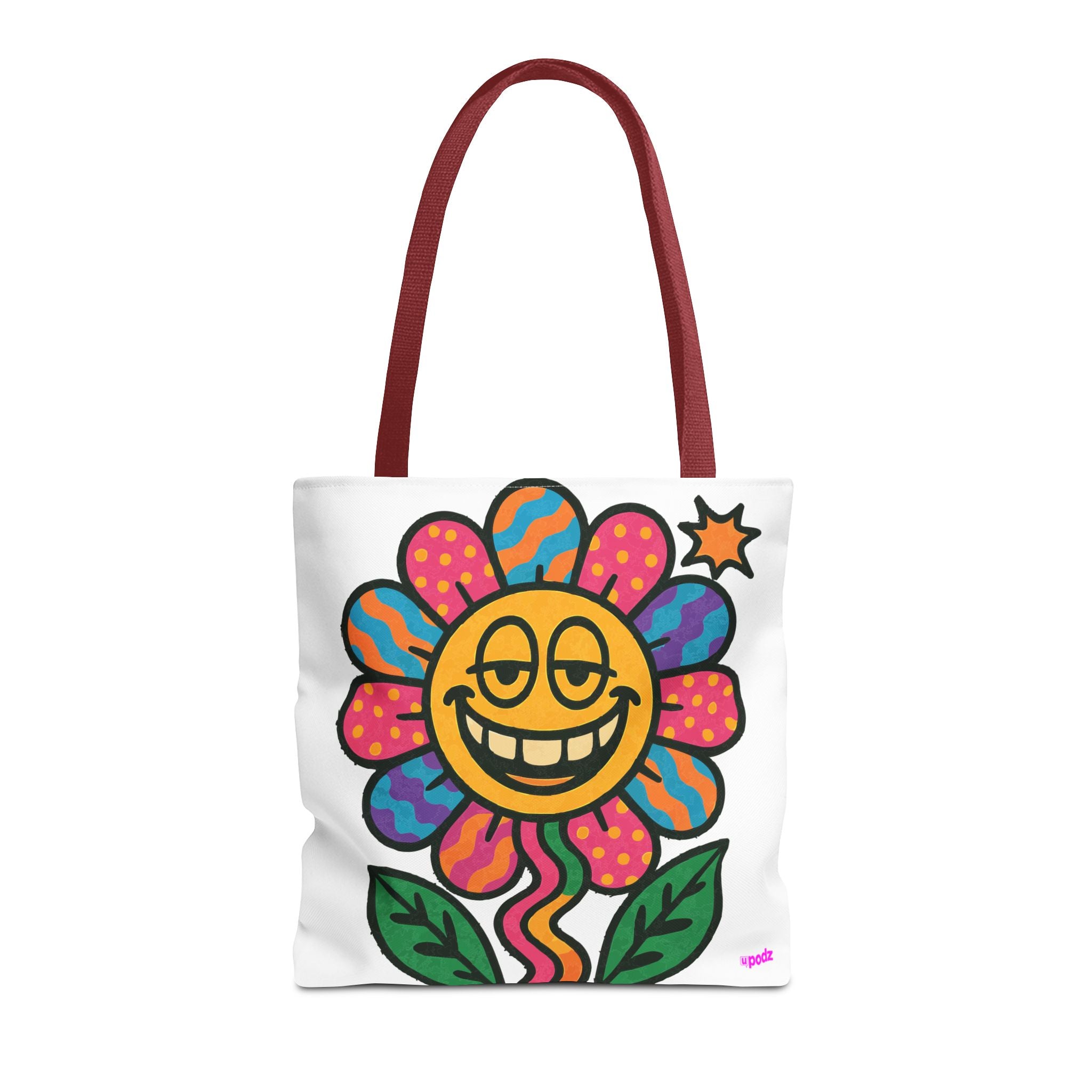 Flower Power Tote Bag - Quirky Fun Bag