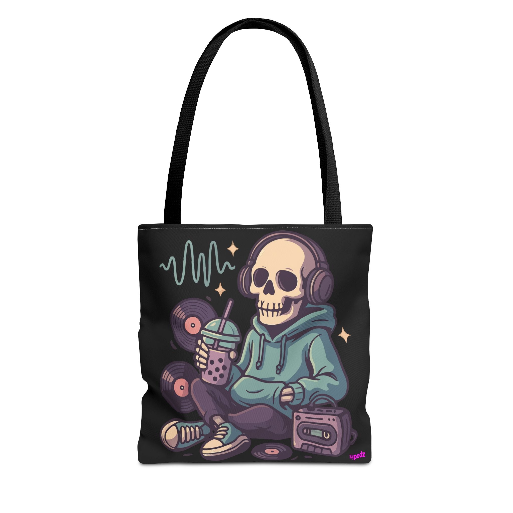 Skully Headphones Tote Bag - Quirky Fun Bag