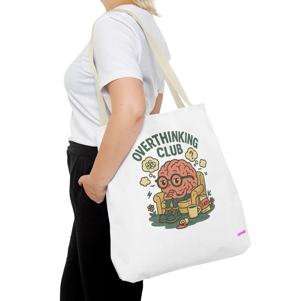 Overthinking Brain Quirky Design, Fun Bag