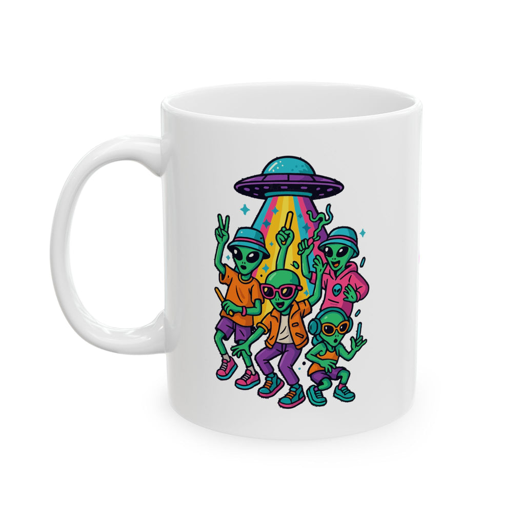 Alien Party Ceramic Mug |  Personalized Mug